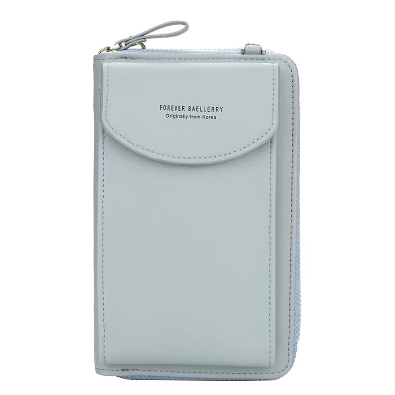 Elegance On-the-Go – Luxe PU Leather Crossbody Shoulder Bag with Phone & Card Organizer