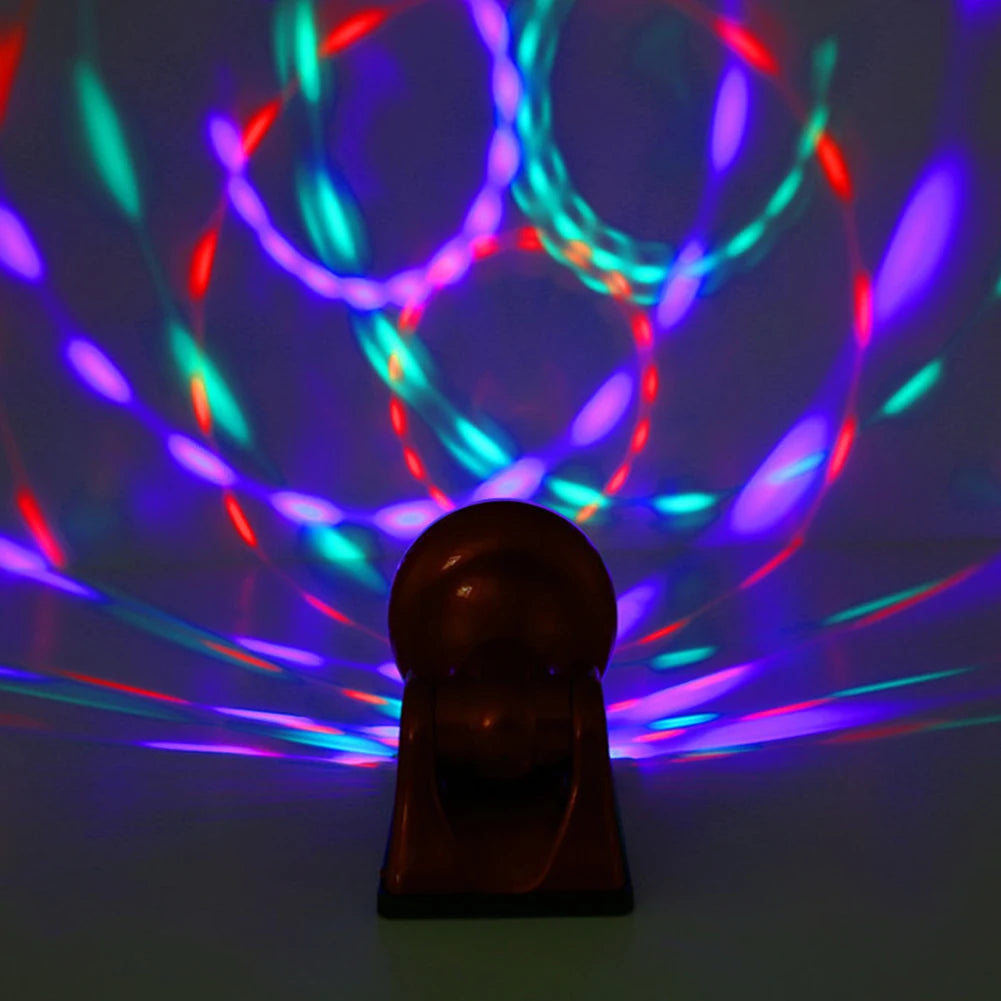 GlowOrb™ Waterproof Rotating Disco Ball Light – Colorful LED Magic for Parties & Events