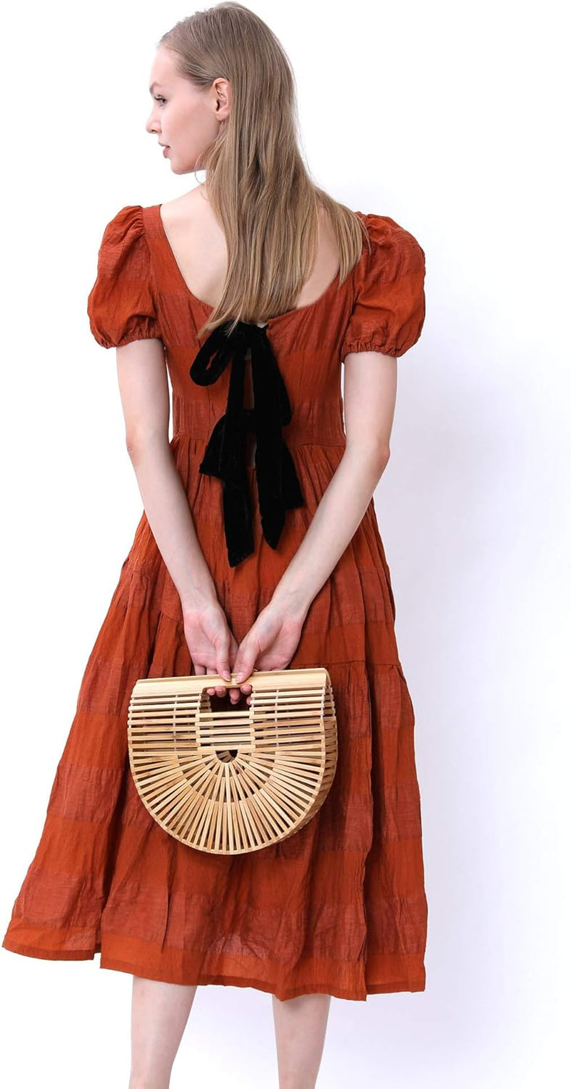 Womens Bamboo Handbag Handmade Large Tote Bag